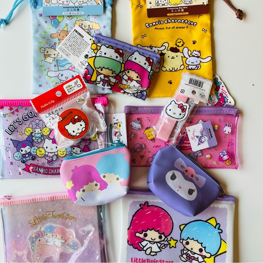 Sanrio Multicolor Character Pouch Collection